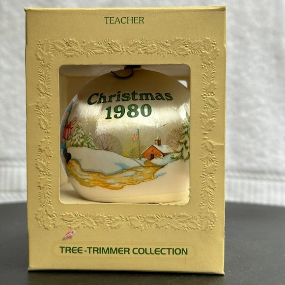 Teacher Tree Trimmer Collection - Hallmark Keepsake Christmas Ornament from 1980 - Picture 2 of 6